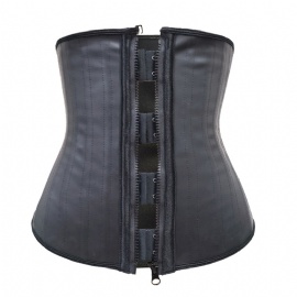 25 Steel Boned Latex Underbust Waist Corsets Cincher Hourglass Body Shaper