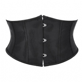 Womens Waist Trainer Cincher Lace Up Underbust Corset Short Torso