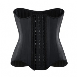 Latex Waist Trainer Corset 25 Spiral Steel Boned Underbust Corset Bustiers