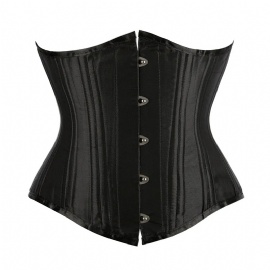 24 Steel Boned Heavy Duty Underbust Corsets Bustiers Body Shaper